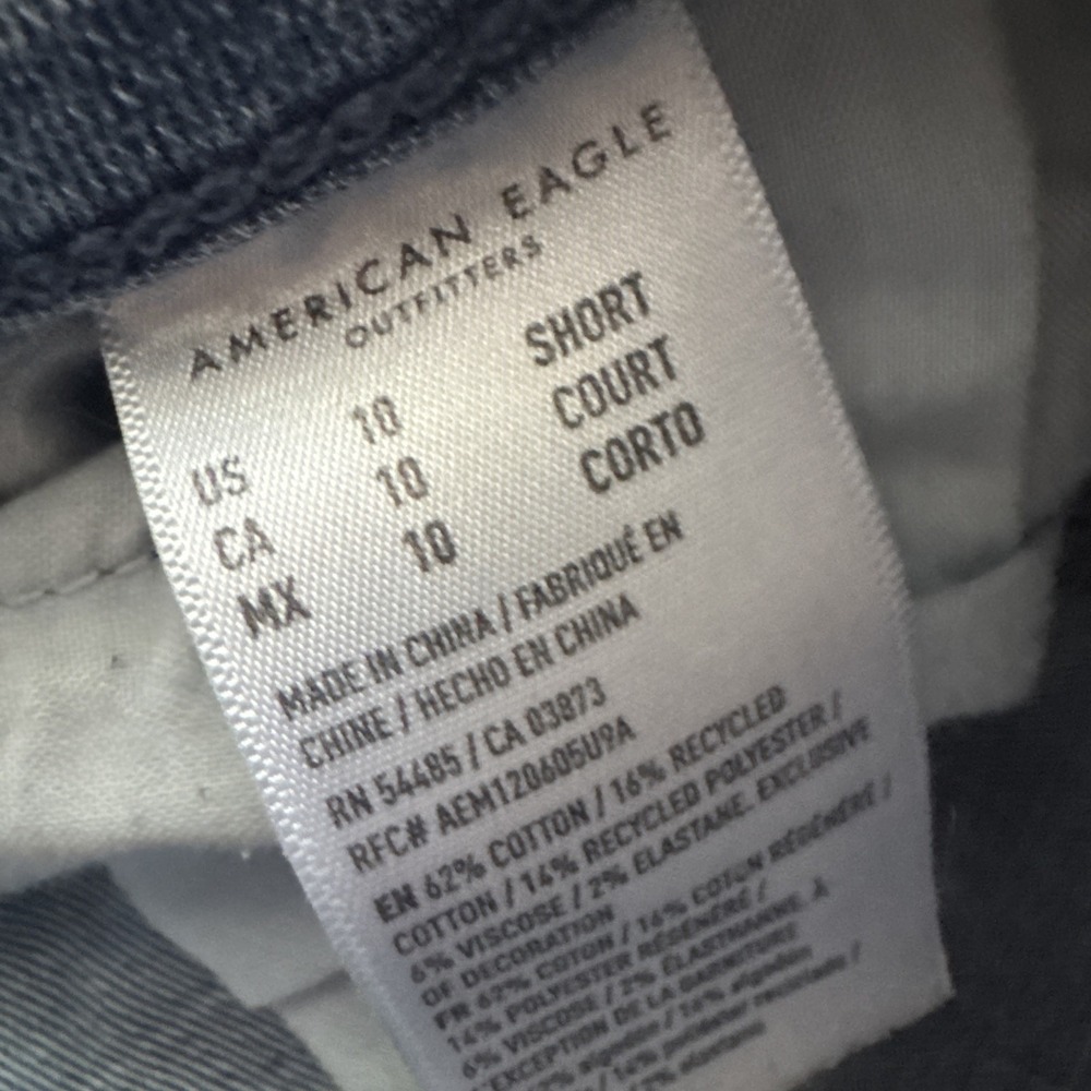 American Eagle Women's Size 10 Curvy Hi Rise Jegging‎ Jeans Medium Wash - Picture 6 of 15
